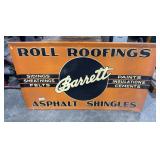 Barrett Roofing Metal Advertising Sign.