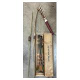 2 Archery Long Bows & Arrows.