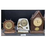Seth Thomas, Seasons & GE Electric Mantle Clocks.