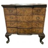 English Walnut Inverted Chest of Drawers.