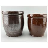 W. Smith Womelsdorf PA Redware Crocks.