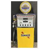 RARE 1967 Sunoco Custom Blended Gas Pump.