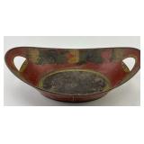 Antique Toleware Bread Basket Crumb Tray.