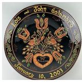 Breininger PA Redware Pottery Anniversary Charger.