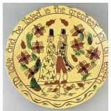 Early 2000s Breininger PA Redware Pottery Charger.