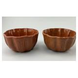 2 John Bell Redware Pottery Food Molds.