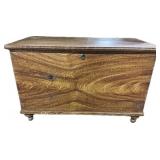 19th C. Pennsylvania Grain Painted Blanket Chest.