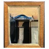 Antique Wood Framed Mirror.