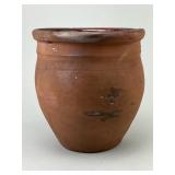 Signed York Co. H. Utz Pottery PA Redware Jar.