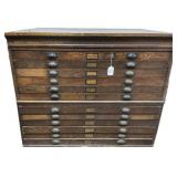 Antique Flat File Cabinet.