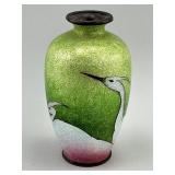 Japanese Miniature Cloisonnï¿½  Meiji Period Vase.