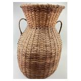 Large Hand Woven Wicker Boho Vase Basket.