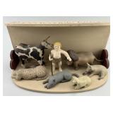 Morris Meyer Craft Peaceable Kingdom Manger.