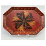 19th C. Folk Art American Toleware Tray.