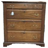 19th C. Chippendale Style Chest of Drawers.