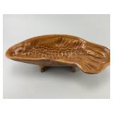 Folk Art Traditional Redware Pottery Baking Mold.