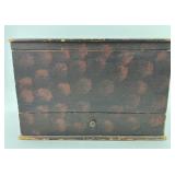 19th C. Very Good Sponge Decorated Document Box.