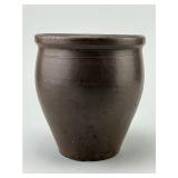 Signed Zigler Newville PA Glazed Stoneware Crock.