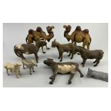 Italian/German Papier Mache & Composition Animals.