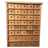 Drug Store Apothecary Cabinet.
