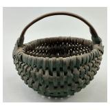 Splint Wood Egg Gathering Buttocks Wicker Basket.