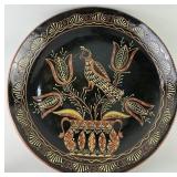 Monumental Breininger Pottery Pa Redware Charger.