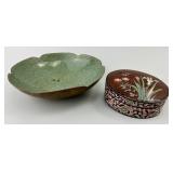 Cloisonnï¿½ Trinket Box & Dish.
