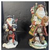 Pipka & Flitz &Floyd Scottish Santa Figures.
