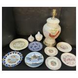 Hens On A Nest, Souvenir Plates, Cardinal Lamp.