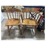 (2) Maple Side Chairs.