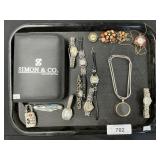 Fashion Watches, Pocket Knife, Lock, Necklace.
