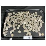 208 Buffalo Nickels.