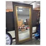 Gold Gilded Hanging Mirror.
