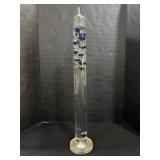 Galileo Thermometer W/Blue Floating Globes.