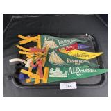 Destination Souvenir Fabric Pennants.