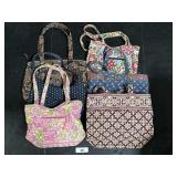 6 Various Nice Vera Bradley Purses.