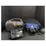 Pentax Camera W/Bag, Kodak Camera W/Bag.