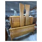 Solid Pine Sleigh Bed Frame.