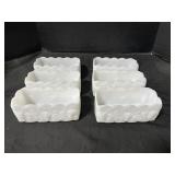 Fire King Milk Glass Grape Vine Rectangular Dishes