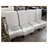 (8) Clean Upholstered Dining Chairs.