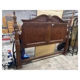 Dark Mahogany King Sized Head Board.