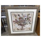 Framed Floral Print.
