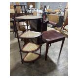 Mahogany Corner Shelf, Side Table.