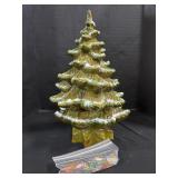 Hand Made Olive Green Christmas Tree Light.
