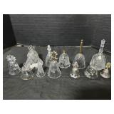 Crystal, Glass & Metal Souvenir Bells.