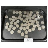 59 Kennedy Half Dollars.