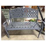 Cast Steel Garden Bench.