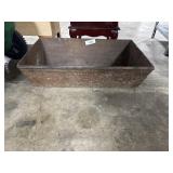 Cast Steel Trough, Planter Box.: 24wx15lx8h