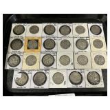 23 90% Silver Walking Liberty Coins.