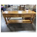 Knotty Pine Lane Furniture Console Table.